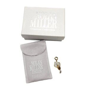 Nolan Miller Glamour Collection Calla Lily Gold-Tone Crystal Pendant